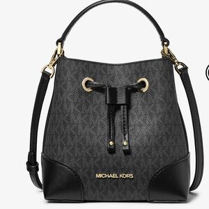 Michael Kors Mercer Small Logo Bucket Bag